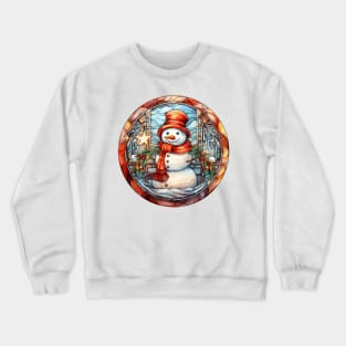 Snowman and star Crewneck Sweatshirt